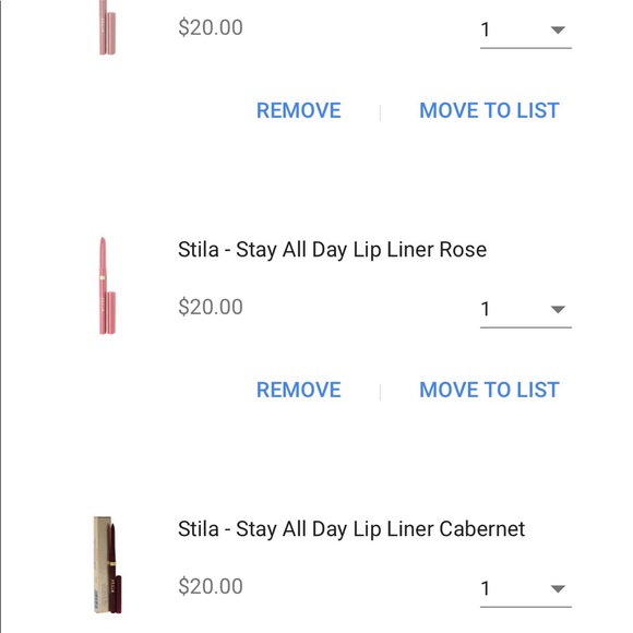4 STILA STAY ALL DAY LIP LINER BUNDLE - Picture 3 of 7